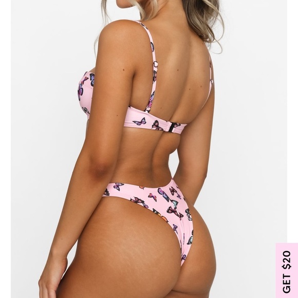 Pink butterfly bikini set 🦋 - Picture 3 of 4